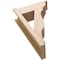 Ekena Millwork 8-in W x 20-in D x 32-in H Funston Trad Rough Cedar Woodgrain TimberThane Outlooker, Primed Tan OUTUR080X20X32FST04RCPR - alternate 5